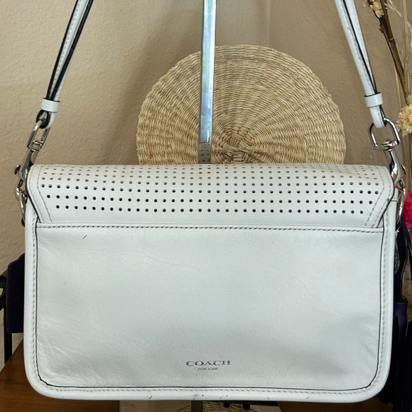 COACH Penelope Perforated Smooth Leather Crossbody Bag - Picture 3 of 15
